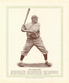 1933 Blums Baseball Bulletin High Grade Premium – Honus Wagner